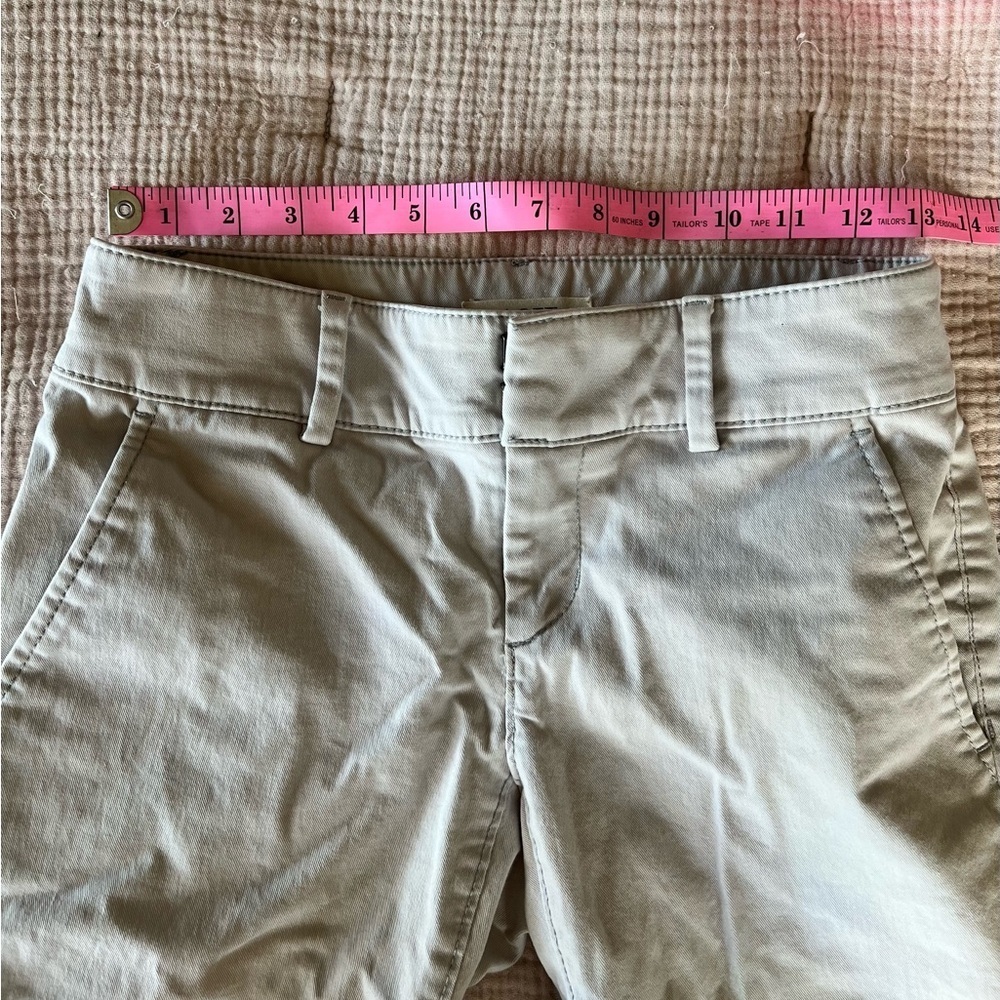 SALE | LOFT Light Grey Embroidered Pants - Size 00P - Picture 6 of 7